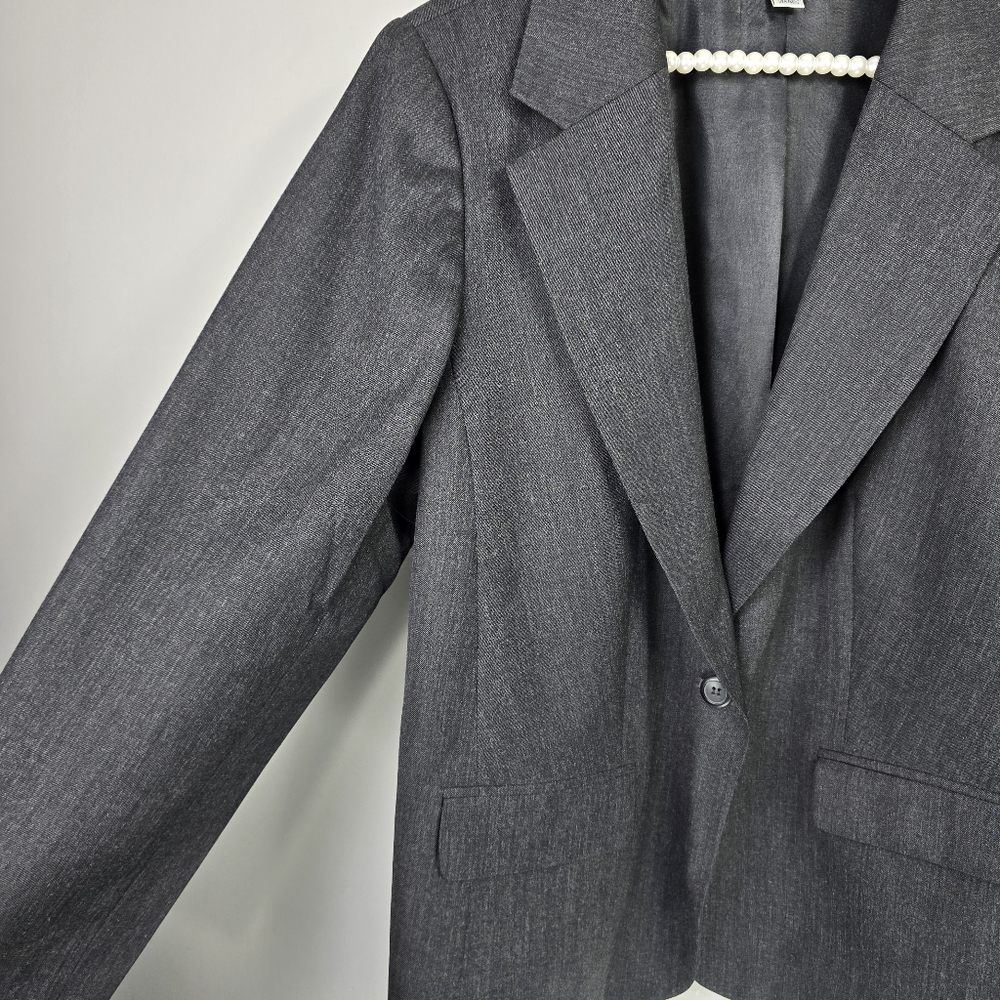 Pendleton Wool Blazer Jacket Womens Charcoal Gray… - image 3
